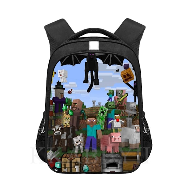 16 tum Mochila Barn Skolväska Barn Tecknad Anime Tryckt Skolväska Pink