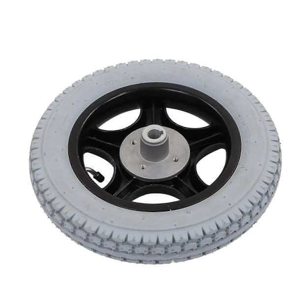 320mm Rullstolsdäck PU Uppblåsbart Hjul Legerat Stål Nav Funktionshindrad Fordon Bakdäck 4 Hål