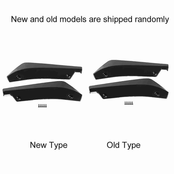 1 Par Universal Bil Modifisert Bakre Støtfanger Canard Diffuser Spoiler Leppe Finner Karbonfiber
