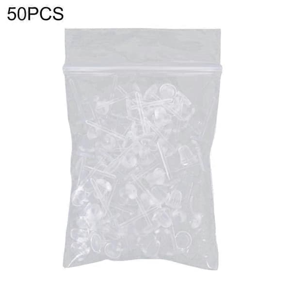 50 stk./sett Unisex Klar Plast DIY Smykketilbehør
