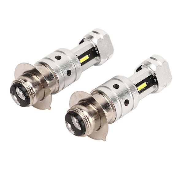 H6 H6M P15D Motorsykkel LED Pære Dobbel Optisk Linse 100W Super Sterk Frontlyspære for ATV UTV Hvitt Lys 6000K