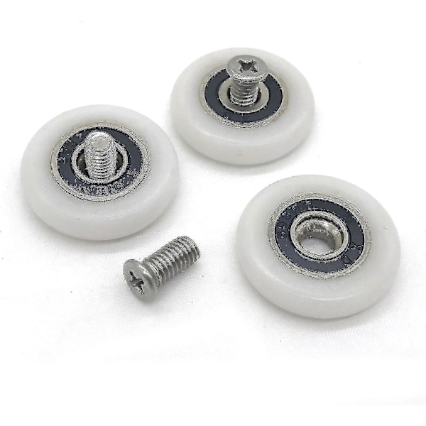 8 Dusjdør Ruller Hjul Løpere Trinser Rull 23mm