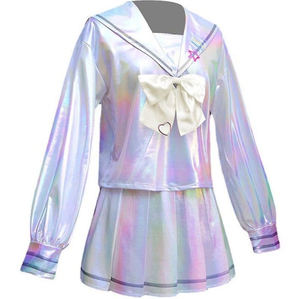 Game Nedy Girl Overdose Kangel Cosplay Kostym Lolita Girls Sailor Suit Uniform Klänning Halloween Carnival Anime Kläder Xmas S