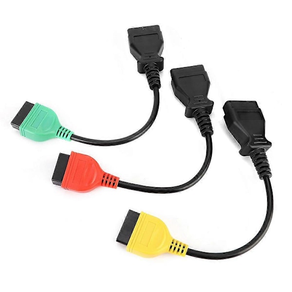 3st Anslutningskabel Ecu Scan Adaptrar Kontakt Passar för Fiat Praktiskt Tillbehör