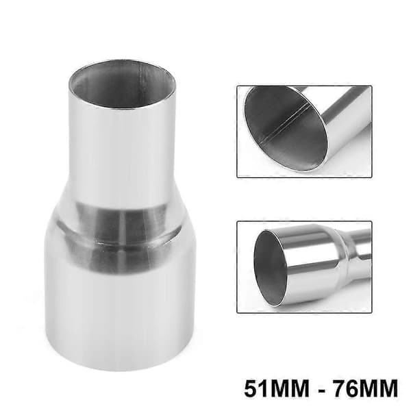 1/2/3/5 Universal Avgasrör Lätt Att Installera Rostfritt Stål 57MM-76MM 1Set