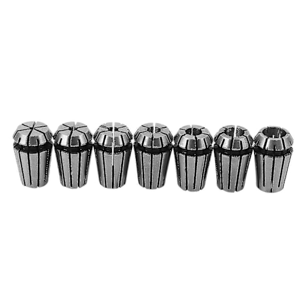 7 stk. 1-7 mm ER11 fjederpatron kompatibel med CNC-arbejdsholdende graveringsfræserdrejeværktøj