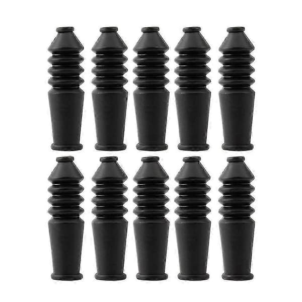 10 st Mountain Folding V Broms Armbåge Damm Bromsledningsskydd Tillbehör Gummihylsa (Svart)-Bra