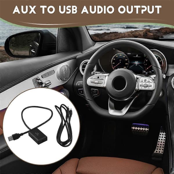 7 Tommer Bilskærm Audio Input AUX til USB Audio Output AUX Aktivator til 5.0 System