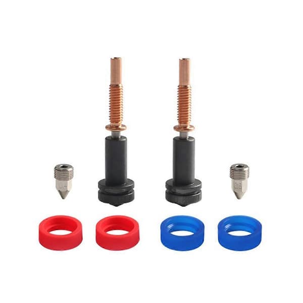 Högflödesmunstycken 0,4 mm/0,6 mm för Hotend Extruder Härdat stål/Koppar/Titanium /TC4 Material för Hotends