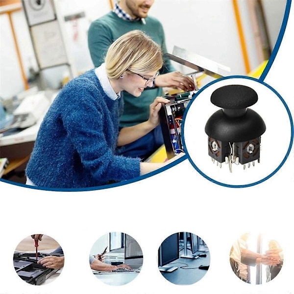 30 stk. 3D Joystick Potentiometer + Joystick Hætte til PS2/ Spilcontroller 3D Analog Joystick B10K til