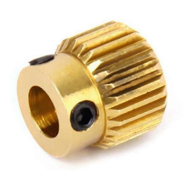 12 st Mk7 MK8 Extruderingsväxel 26 Tänder Mässingsdrivväxel Matningsväxel Hjul för Anet A8 3D-skrivare Extruder