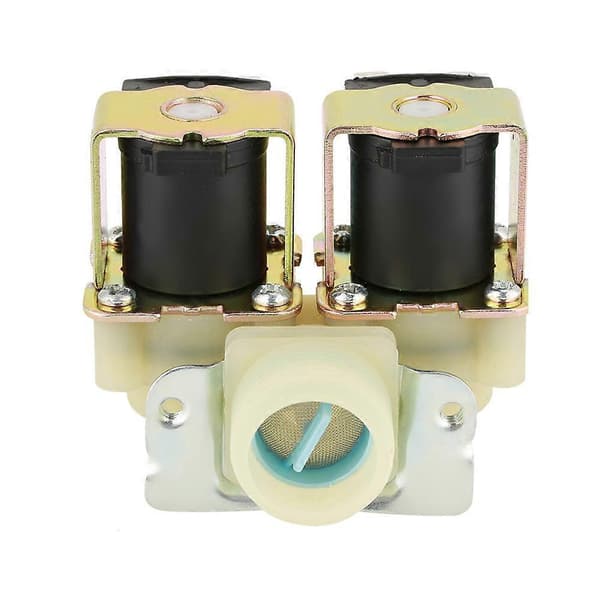 DN20 G3/4 DC 12V Normalt Lukket Dobbelthode Vanninntak Magnetventil for Vaskemaskin
