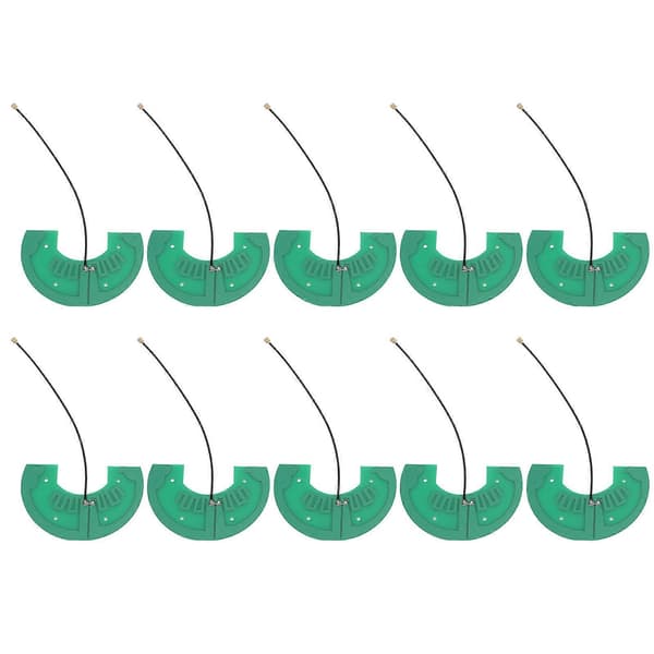 10 stk. Intern Antenne U-form 4G 8DBI Signalstabilisering PCB Hard Board Innebygd Antenne
