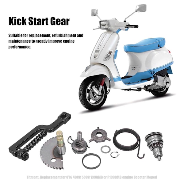 Moottoripyörän käynnistysvaihteen kytkinpolkimen sarjan korvaus GY6 49CC 50CC 139QMB P139QMB -moottorille