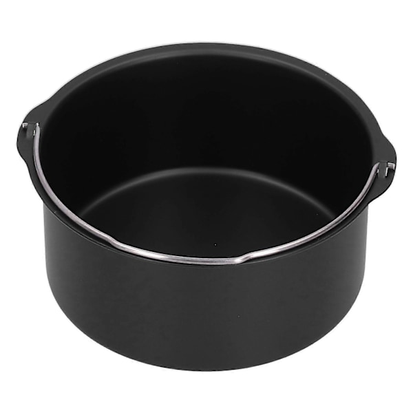 Kaktunna Kolstål NonStick Kakform Köks Elektrisk Fritös Tillbehör (6 tum)