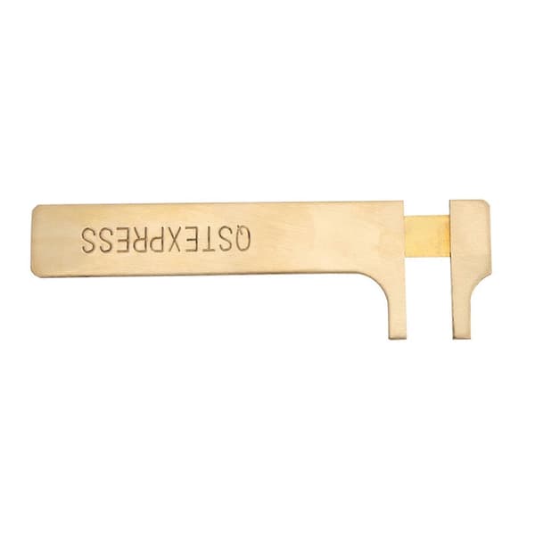 1 stk. Messing Skyvelære Vernier Caliper Måleverktøy Doble Skalaer mm/tommer (80mm)
