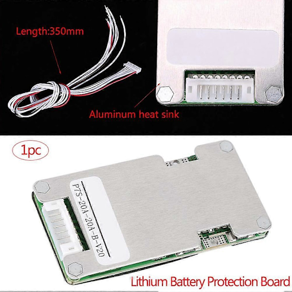 24V 20A 7S Lithium Li-ion 18650 Batteri BMS Beskyttelseskort med Balancering