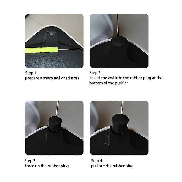 Adapter til Air Purifier Filterelementer ProH Universal Hjul Flyttbar Hjulbase