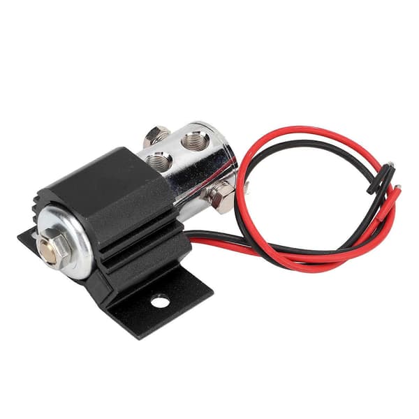 Universal Front Brake Line Lock Kit Elektrisk Rullekontrol Solenoid Bakkestartssæt 12?24V DC Sort
