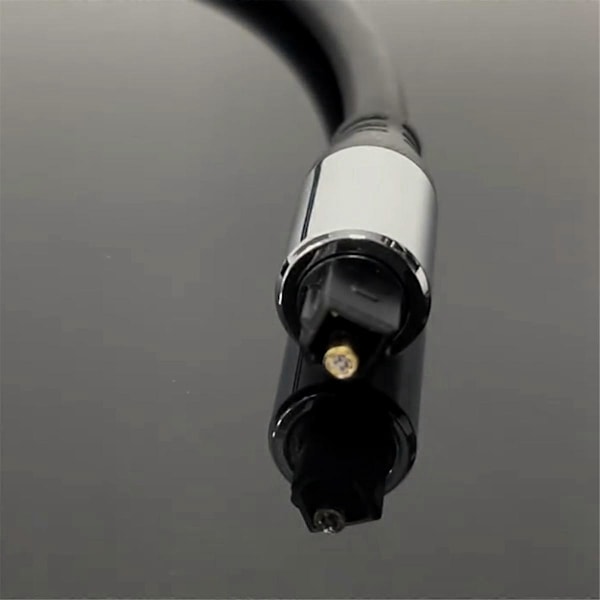 Optisk Fiberkabel Splitter 2 i 1 Toslink Konverter for HDTV DVD Digital TV Lydplanke Forsterker, Lys Farge Port