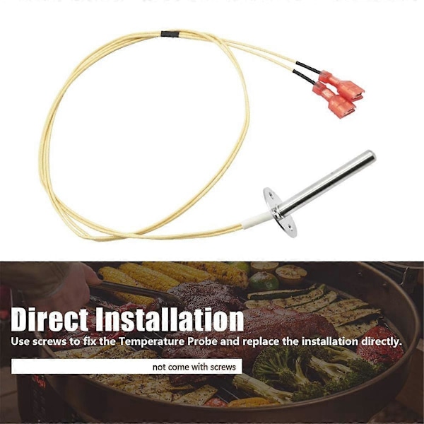 RTD Probsensor för RT-B380 RT-B380X Träpelletsgrill Temperatursensor Ersättning
