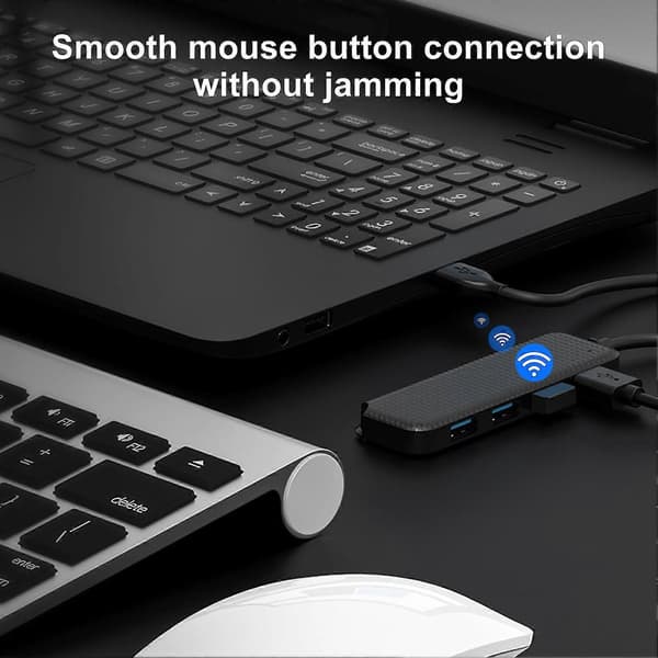 USB3.0 Hub 4-i-1 Multifunktionel Dockingstation Plug And Play Højhastigheds Dataoverførsel Multi Splitter Adapter 4 Port Replikator Laptop Tilbehør