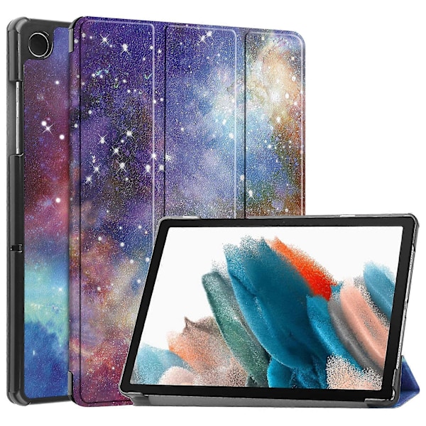 För Samsung Galaxy Tab A9+ Trefaldigt Ställ Tablet Fodral PU Läder Mönstertryck Smart Skyddande Omslag Galaxy