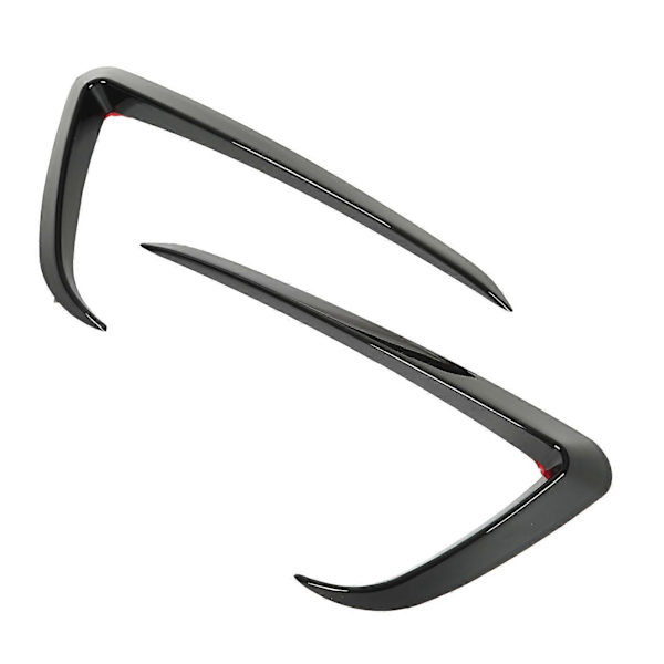 2 stk. Frontfanger Vindkniv Frontfanger Blad Trim Erstatning for Tesla Model Y 2020?2022 Glossy Black