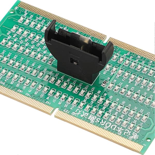 RAM Hukommelsesslot Tester Kort PCB Notebook Diagnostisk Tester Kort til DDR5 Interface Bundkort med LED Indikator
