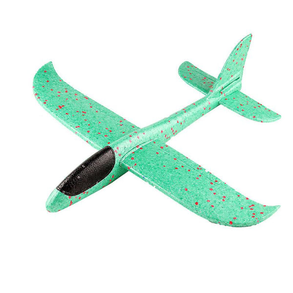 Rolig Skumglidflygplan Med Blinkande Ljus 48cm Flygplansleksak Lämplig För Utomhuslekar Green