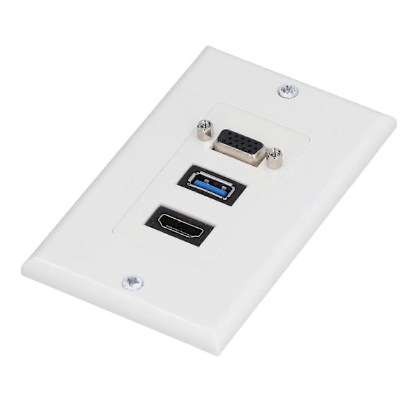 Audio Video Veggkontakt 5 Gbps Innebygd Installasjon Multimedia Port Kompositt Videopanel