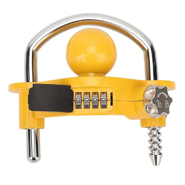 Trailerkoblingslås Universal Hitch Lås U-formet Kombinationslås for Sikkerhed