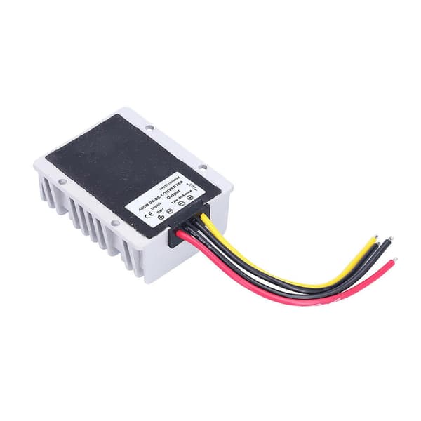 24V til 12V Konverter Støbt Aluminium DC Spændingsregulator til Motorer Bilnavigatorer