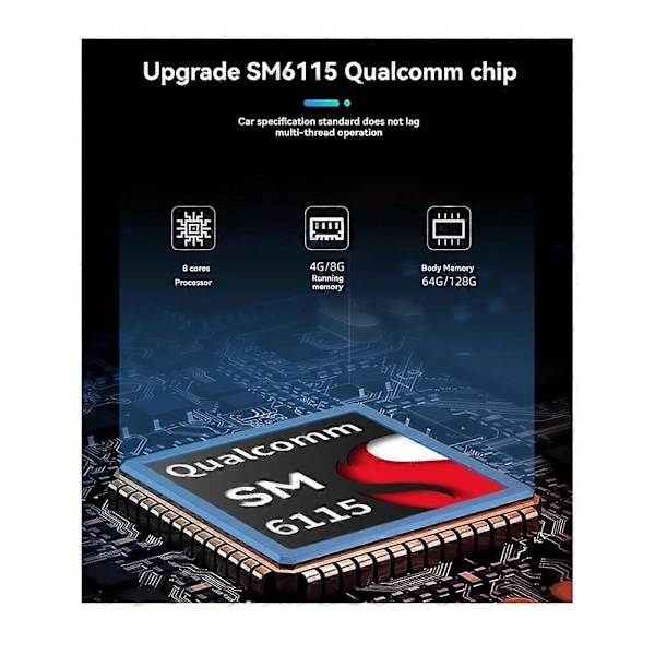 SM6115 CarPlay Ai Boks Trådløs Adapter Carplay Android Auto Portatil Carplay