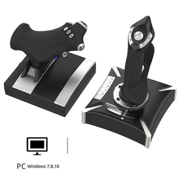Spill Flight Control Manipulator for 2119PRO PC Flight Joystick med Vibrasjon Analog Flight Control Manipulator