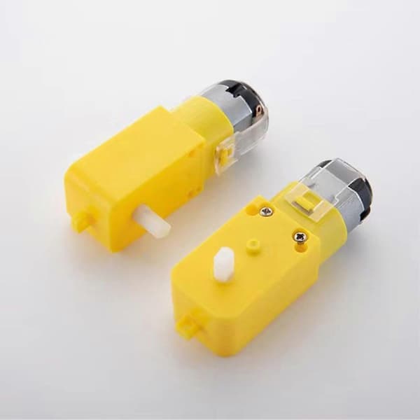 DC Växelmotor Dubbla Axlar Anti-Interferens Elektrisk Reduktionsmotor för 4-Hjulsdriven Bilrobot DC3V?6V