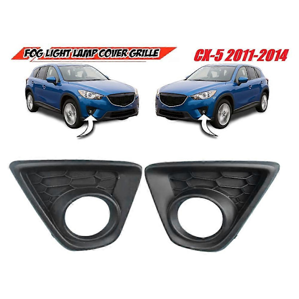 2 stk. for -5 CX5 2011-2014 V+H Tåkelys Lampe Deksel Frontfanger Nedre Grill