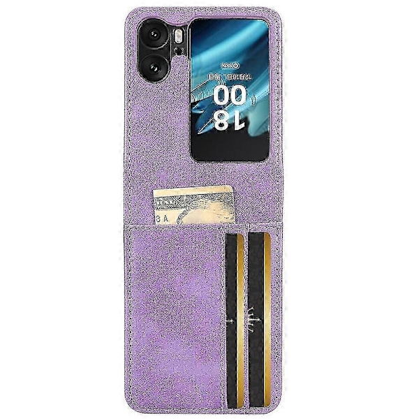 Läderfodral för Oppo Find N2 Flip Purple