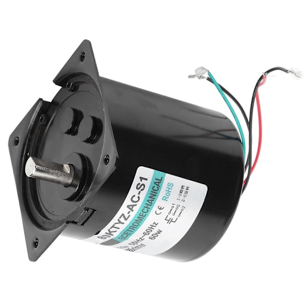 AC Synkronmotor med Kapacitansfäste CW/CCW Stor Torsion Låg Hastighet 60W XD80KTYZ80rpm/min AC220V
