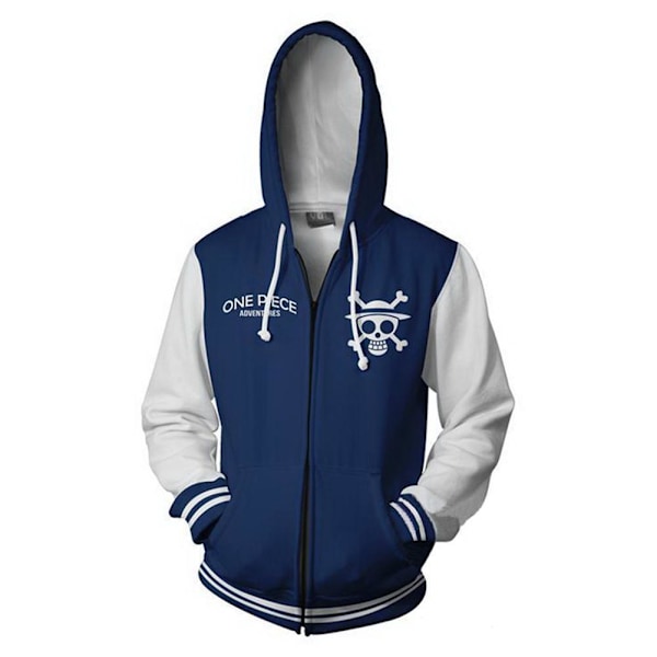 2023 ny anime One Piece casual dragkedja huvtröja 3D digitaltryck cosplay style 11 4XL
