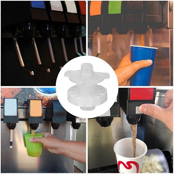 8 stk. LEV Cola Ventil 3.0 Diffuser Intern Mixer 28368 til Drikkevare Dispenser Ventil Hoved LEV Indvendig Dyse