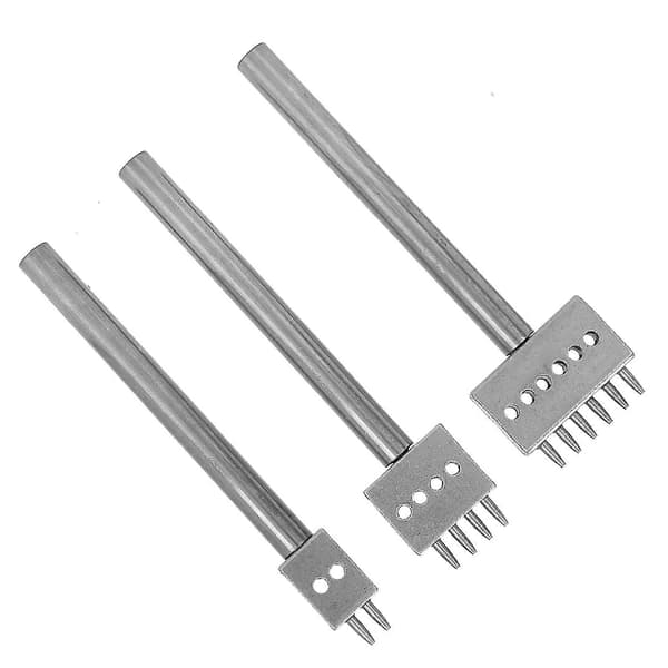 3 st Hålavståndsstans DIY Läderhantverk Hålslag Set Bälteshålslagare (5mm2+4+6)
