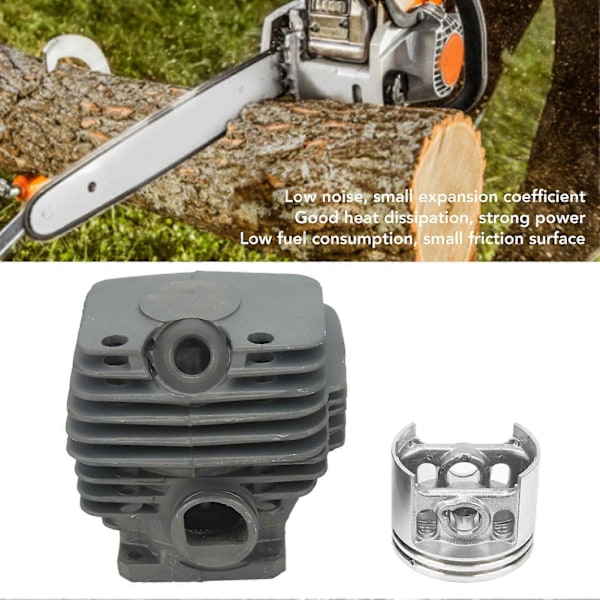 52mm Cylinder Kolv Kit 1119 020 1202 Lågt Ljud Värmeavledning Ersättning för STIHL MS380 038 Motorsåg