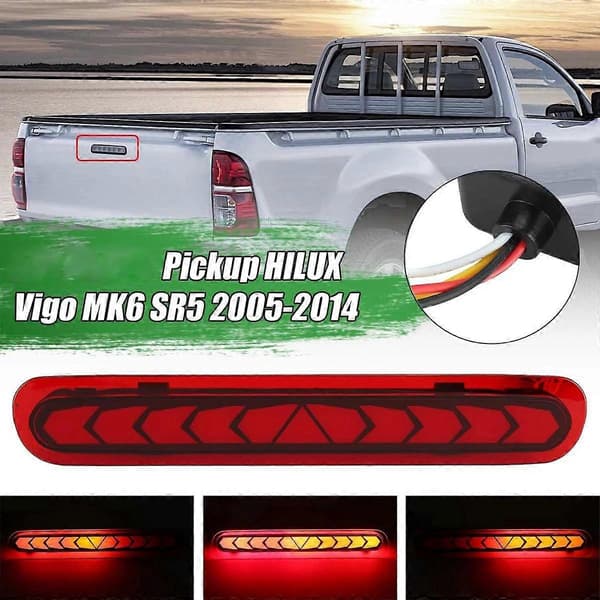 LED Ekstra Bremselys til Pickup MK6 SR5 2005-2014 Bageste Tredje Bremselys med Flow