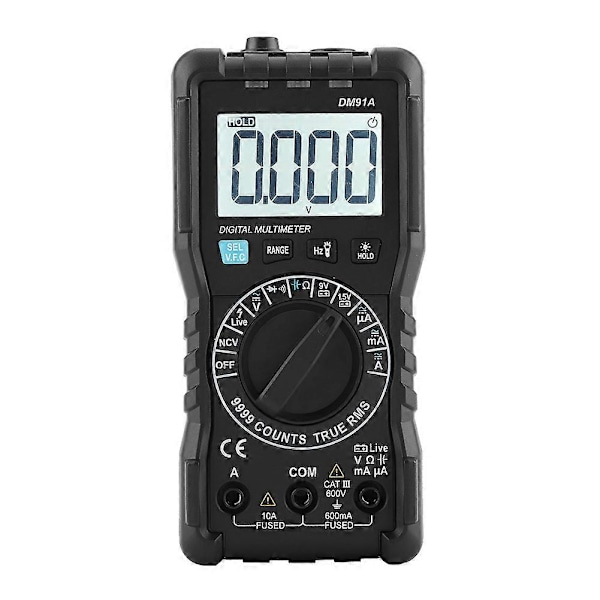 DM91A Högprecisions Mini Digital Multimeter 9999 Räknare Testare Multimeter