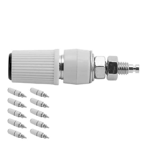 10 stk. 4 mm Banan Binding Post Socket M5 Kobber Nikkelbelagt Hun til Elektronisk Udstyr Sort