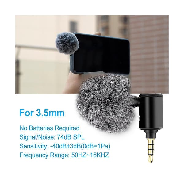 Typ-C Justerbar Mini Mikrofon för Mobiltelefon för Smartphone (Typ C)