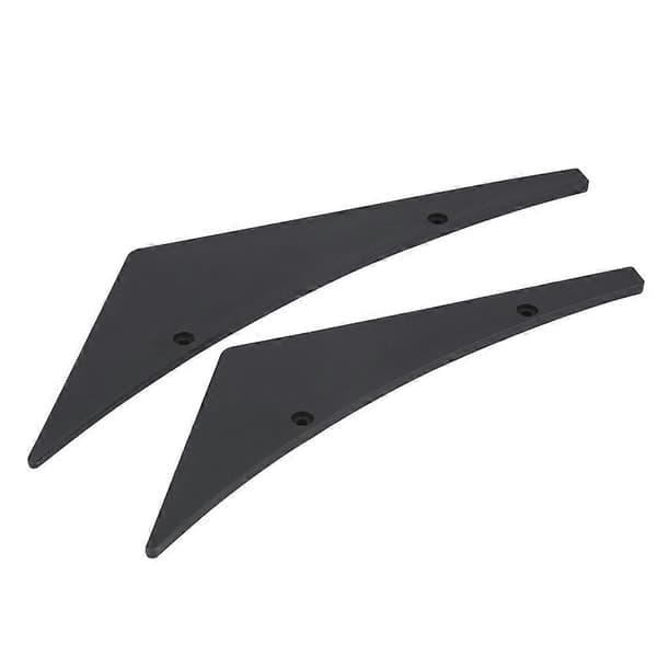 4 stk. Bil Frontfanger Leppe Splitter Finner Canards Body Spoiler Universal Svart