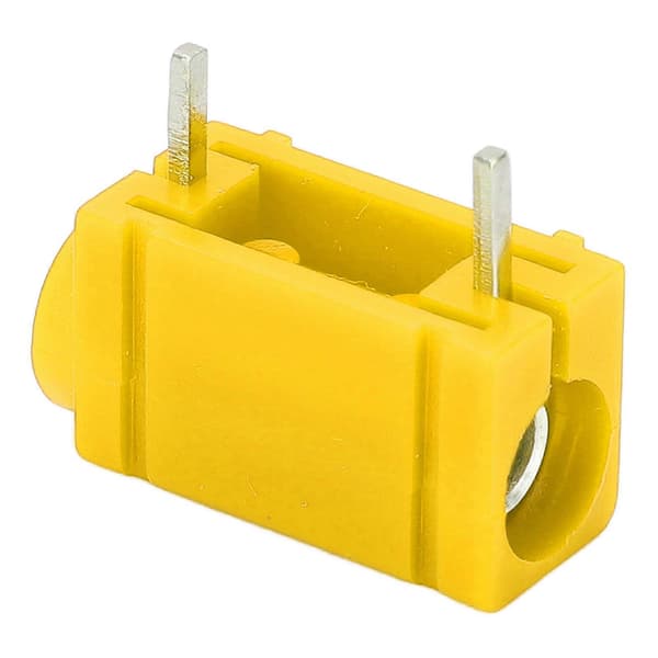 5 stk. 4mm Banan Socket Profesjonell Nikkelbelagt Messing PCB Panel Banan Socket Tilbehør for Multimeter Gul