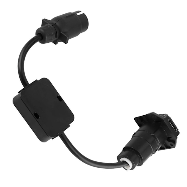 Tilhengerkontakt Lys Kabel Konverter Adapter Europeisk 7-Pin til Amerikansk 7-veis Plugg